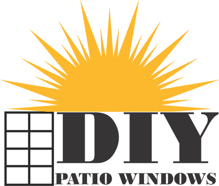 image shows DIY Patio Windows logo